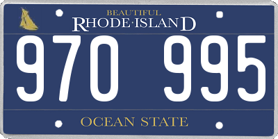 RI license plate 970995