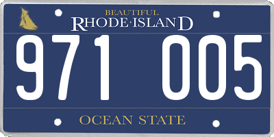RI license plate 971005