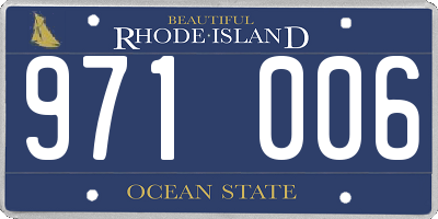 RI license plate 971006