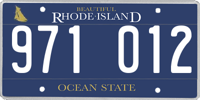 RI license plate 971012