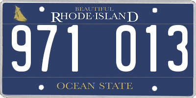 RI license plate 971013