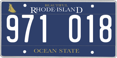 RI license plate 971018