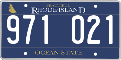 RI license plate 971021