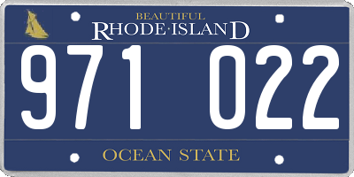 RI license plate 971022