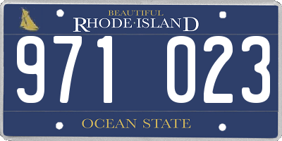 RI license plate 971023