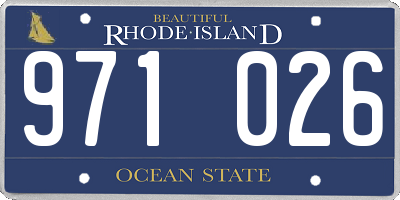 RI license plate 971026