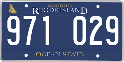 RI license plate 971029