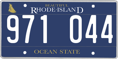 RI license plate 971044