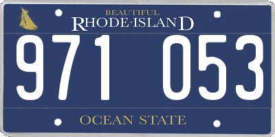 RI license plate 971053