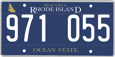 RI license plate 971055