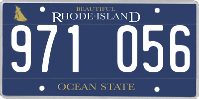 RI license plate 971056