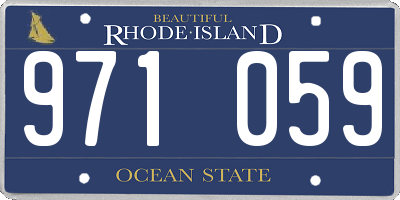 RI license plate 971059