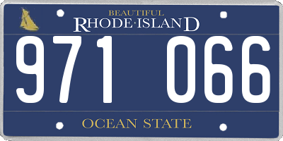 RI license plate 971066