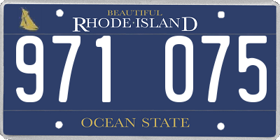 RI license plate 971075