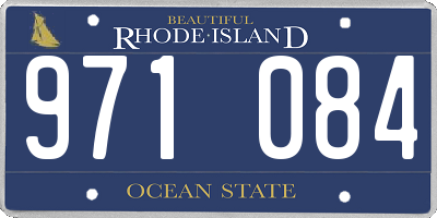 RI license plate 971084