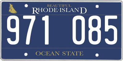 RI license plate 971085
