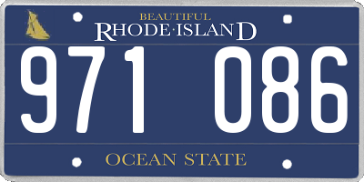 RI license plate 971086
