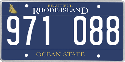 RI license plate 971088