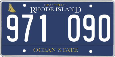 RI license plate 971090