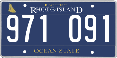 RI license plate 971091