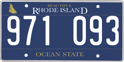 RI license plate 971093