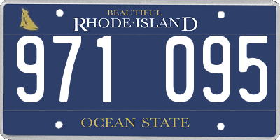 RI license plate 971095