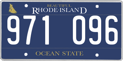 RI license plate 971096