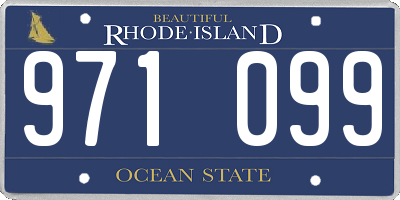 RI license plate 971099