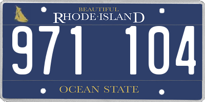 RI license plate 971104