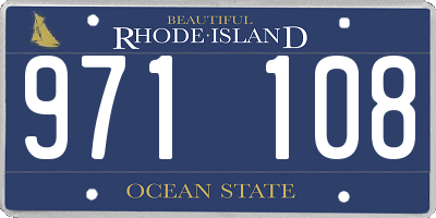 RI license plate 971108