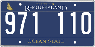 RI license plate 971110