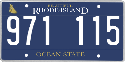 RI license plate 971115