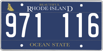 RI license plate 971116