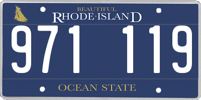 RI license plate 971119