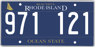 RI license plate 971121