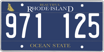 RI license plate 971125