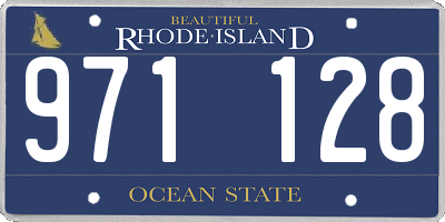 RI license plate 971128