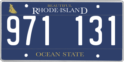 RI license plate 971131