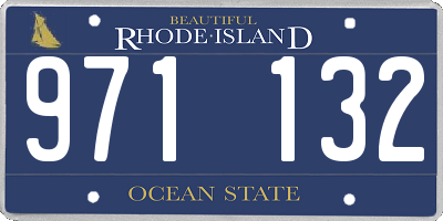 RI license plate 971132