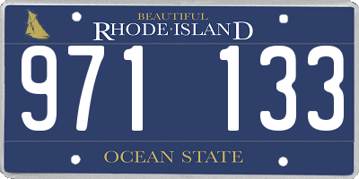 RI license plate 971133