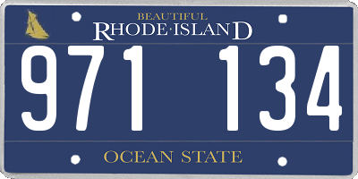 RI license plate 971134