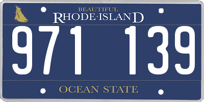 RI license plate 971139