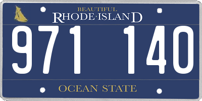 RI license plate 971140