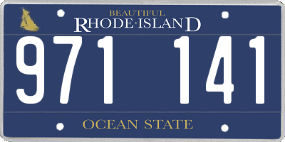 RI license plate 971141