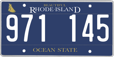 RI license plate 971145