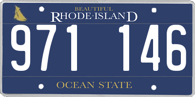RI license plate 971146