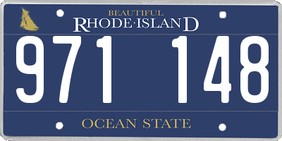 RI license plate 971148