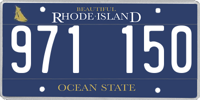 RI license plate 971150