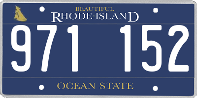 RI license plate 971152