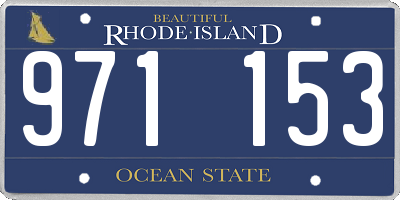 RI license plate 971153